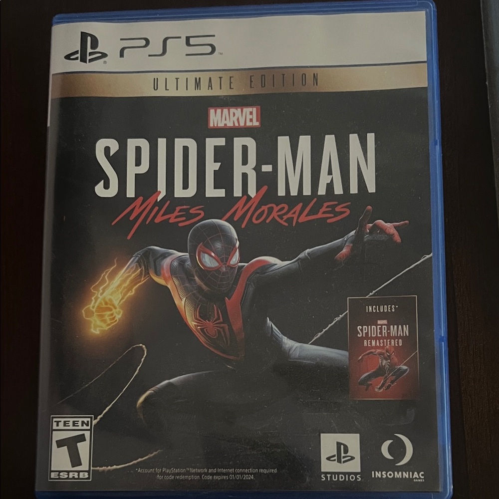 Marvel Spider-Man: Miles Morales PS5 - Black and Red